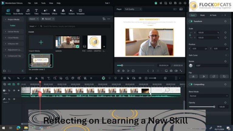 flockofcats adapting andy james Learning New Skills – Video Editing