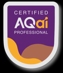 Professional badge certified AQai Andy James flockofcats large